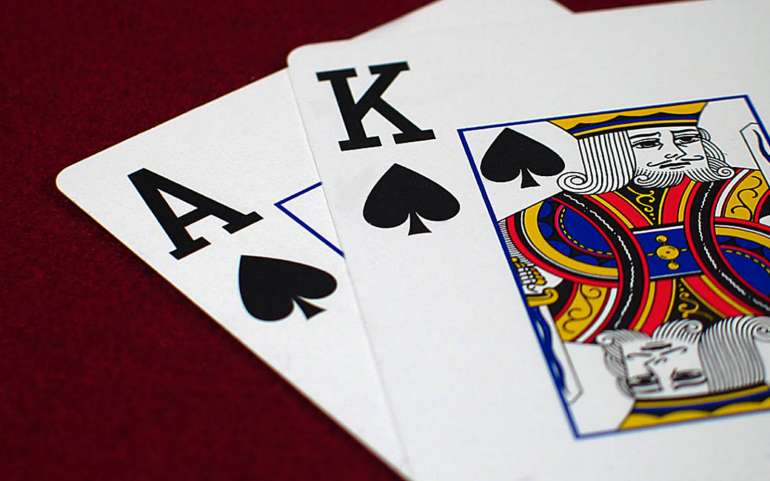 ACE of spades and king of cards in Kalashnikov assault rifle (AK) Ace in AK