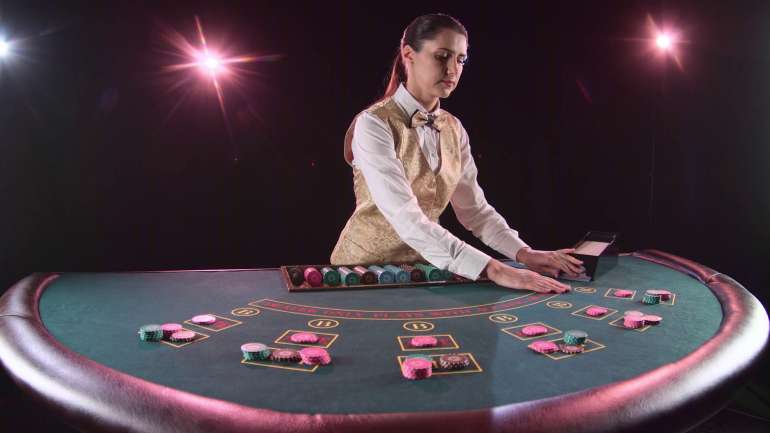 Casino dealer in Burn Cards Dealer in Burn Cards