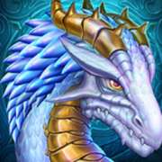 Blue Dragon symbol in Rise of Merlin slot