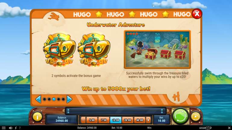 Bonus Game in Hugo’s Adventure
