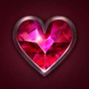 Hearts symbol in Ruby Casino Queen slot