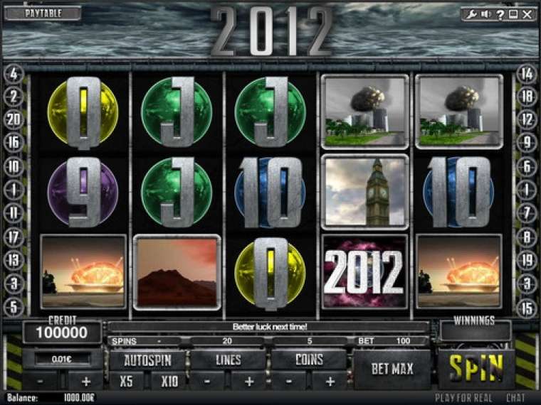Play 2012 slot