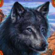 Black wolf symbol in Wolf Canyon: Hold & Win slot