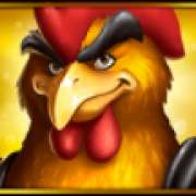 Yellow rooster symbol in Rooster Fury slot