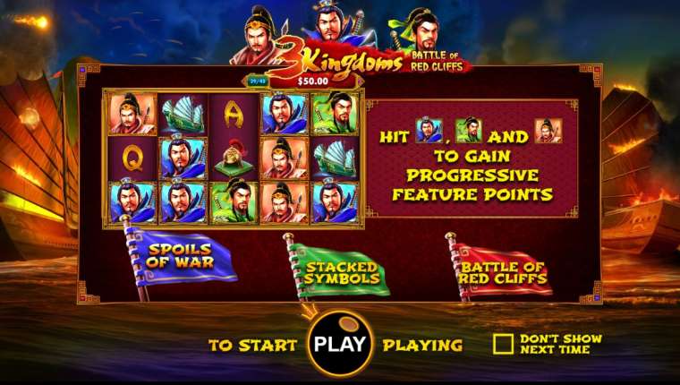 Play 3 Kingdoms: Battle of Red Cliffs slot