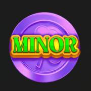 3 Leprechaun Charms: Special Purple Minor Jackpot Coin.