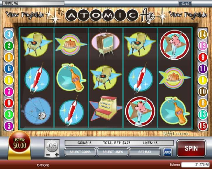 Atomic Age Online Slot - (Rival Gaming)