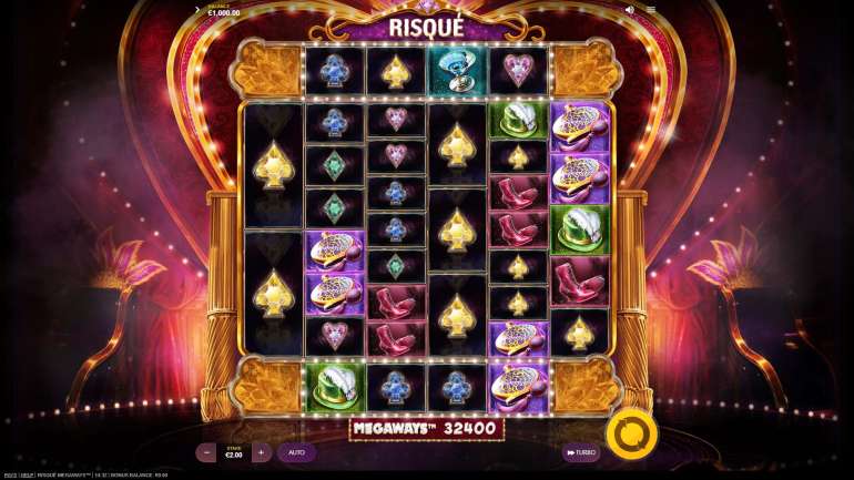 Slot's design in Risque Megaways Risque Megaways