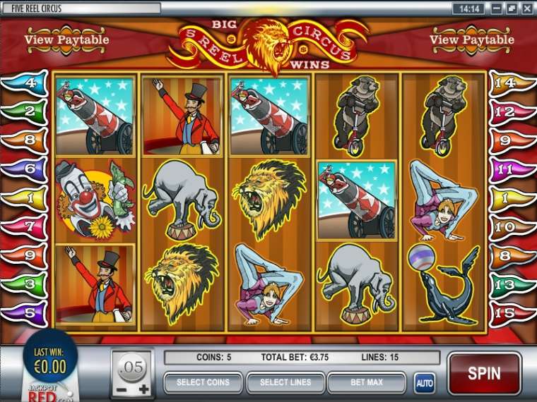 Play 5 Reel Circus slot