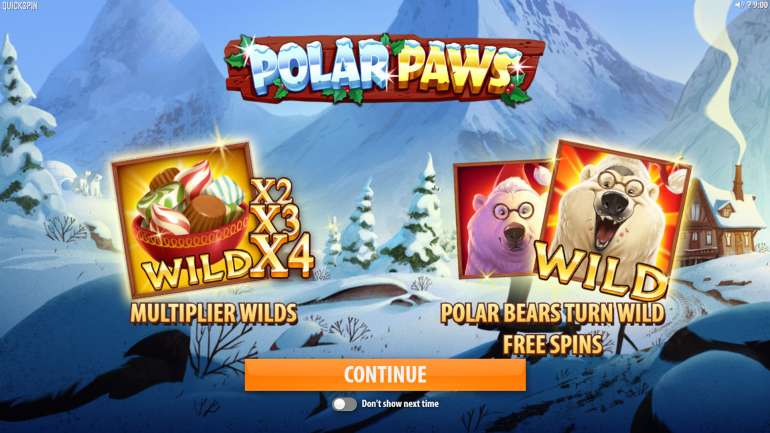 New Christmas slot about white bears by Quickspin in Polar Paws Polar Paws in Polar Paws