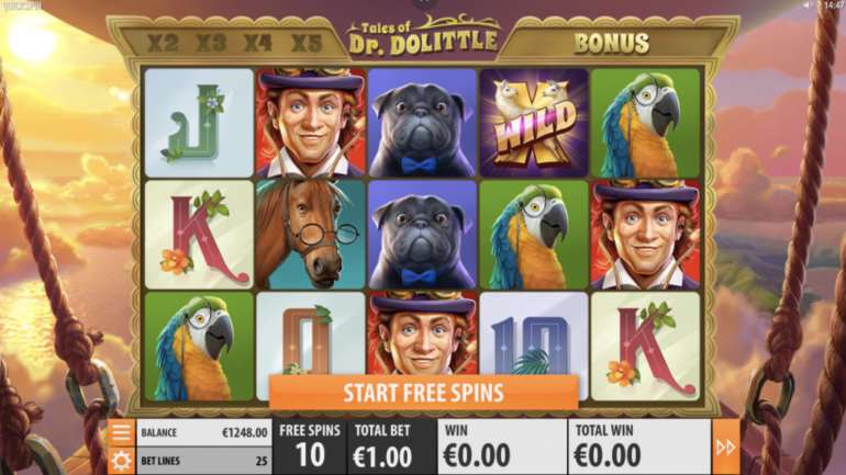 Video slot about the famous Dr. Dolittle in Tales of Dr. Dolittle Tales of Dr. Dolittle by Quickspin in Tales of Dr. Dolittle
