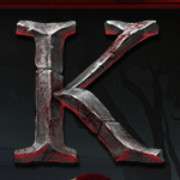 K symbol in Wild Blood 2 slot