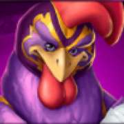 Purple rooster symbol in Rooster Fury slot