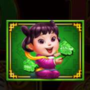 Green girl symbol in Caishen Wealth Hold and Win slot