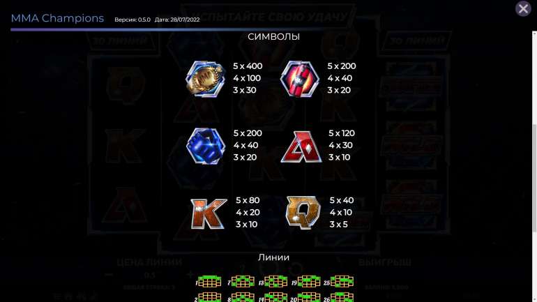 Symbol's cost in MMA Champions MMA Champions