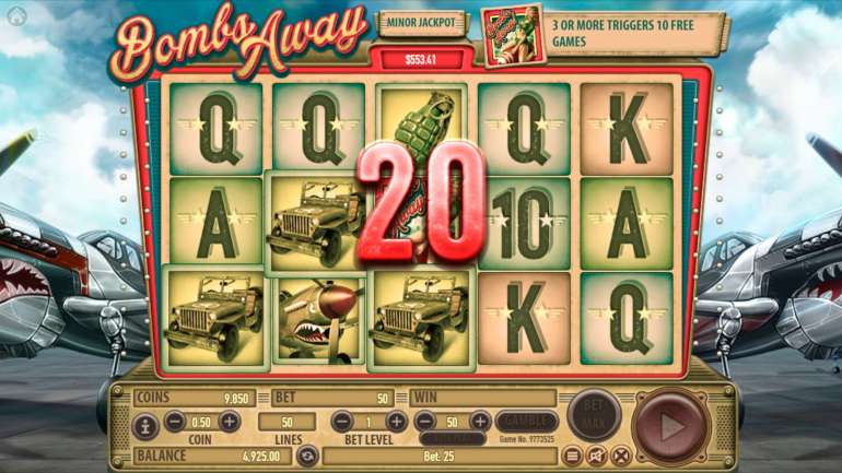 777 hotel bombs away slot machine online habanero dice mega
