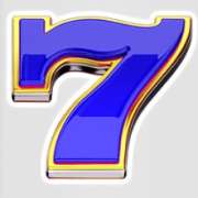 Blue  7 symbol in The Ruby Megaways slot