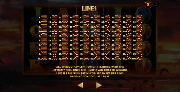 African Fortune: Lines