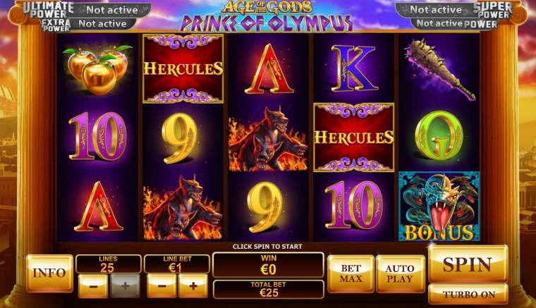 Age Of The Gods: Prince Of Olympus Slot Machine