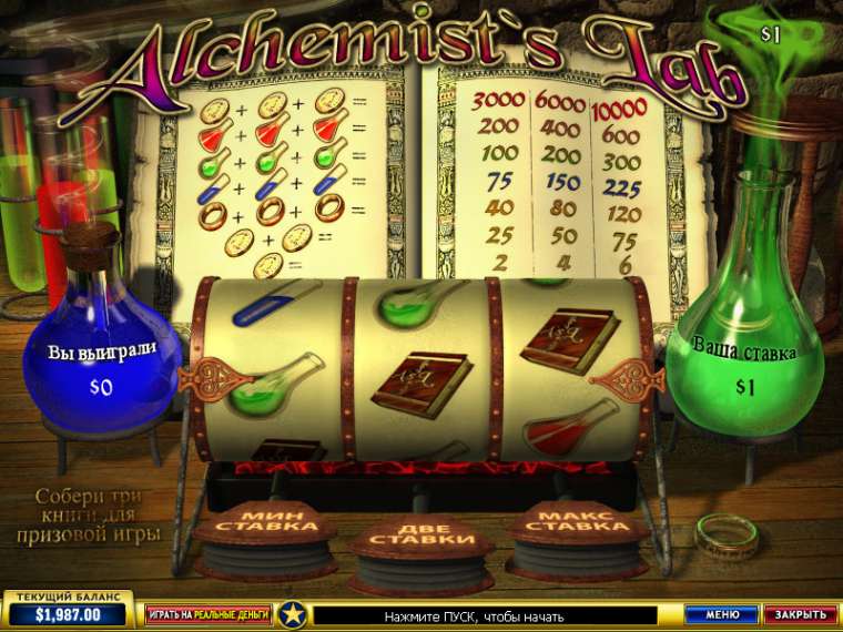 Play Alchemist's Lab slot