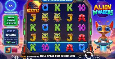 Alien Invaders: Slot machine