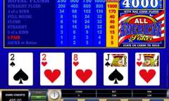 Play All American Video Poker