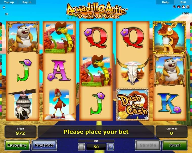 Play Armadillo Artie – Dash for Cash slot