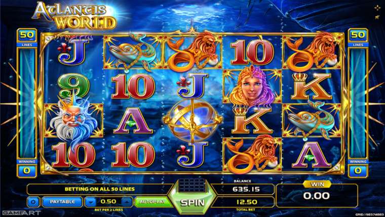 Atlantis world slot machine online gameart horse zeus excalibur]