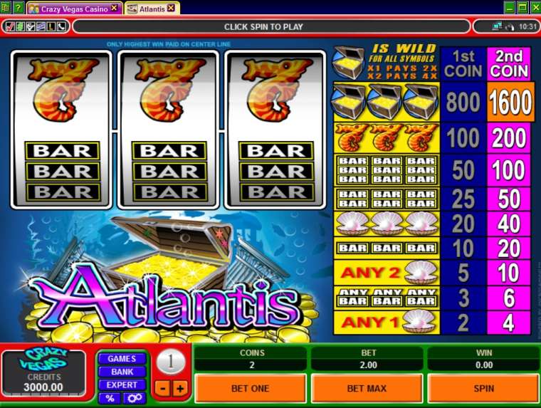 Play Atlantis slot