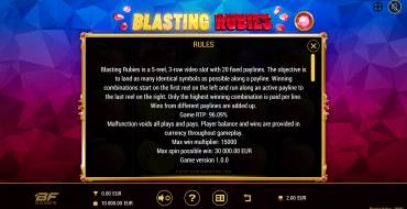 Blasting Rubies: Rules