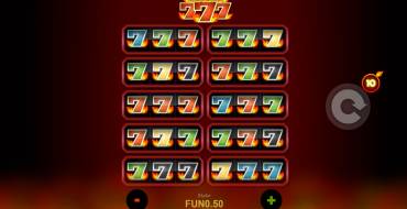 Blazing 777: Free spins and/or respins