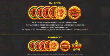 Blazing Cash: Free spins and/or respins