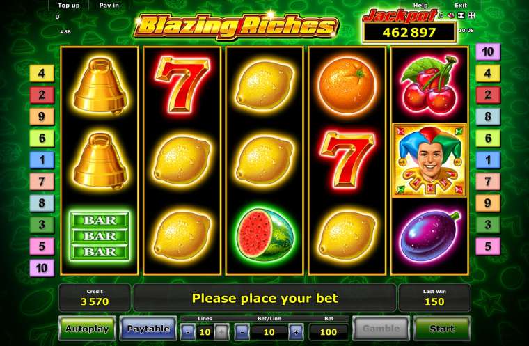 Play Blazing Riches slot