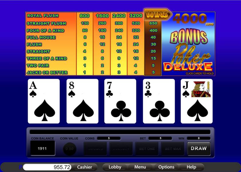 Bonus Poker Deluxe online