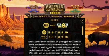 Buffalo Trail Dice: Bonus games
