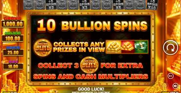 Bullion Blitz: Free spins and/or respins