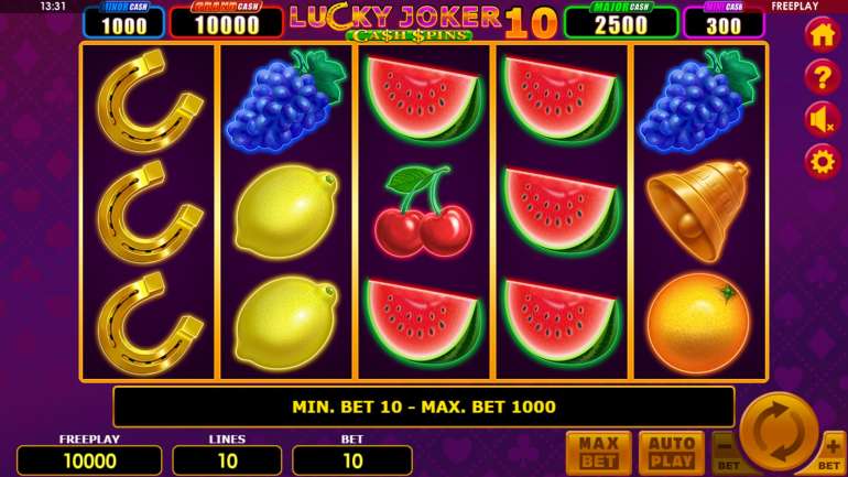 Lucky Joker 10 Cashpins