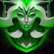 Green head symbol in Towering Pays Excalibur slot