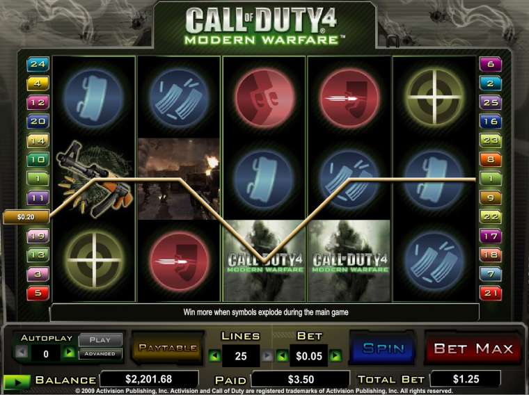 Play Call of Duty 4: Modern Warfare slot