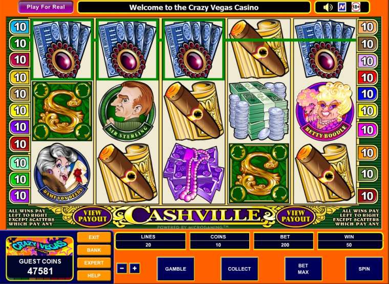 Play Cashville slot