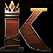 K symbol in Book of Skulls slot