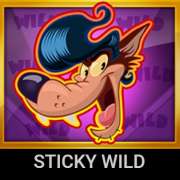 "Sticky" Wolf symbol in Rockabilly Wolves slot