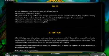 Clover Flames: Rules