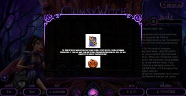 Clumsy Witch: Payout table