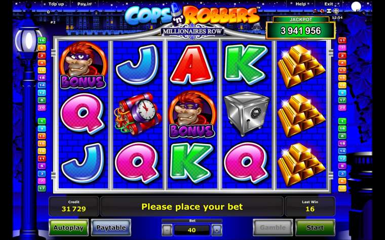 Play Cops ‘n’ Robbers – Millionaires Row slot