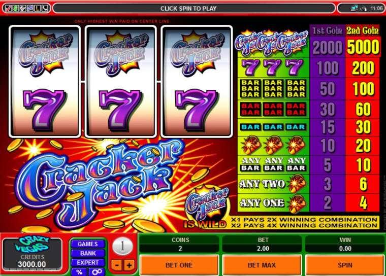 Play Cracker Jack slot