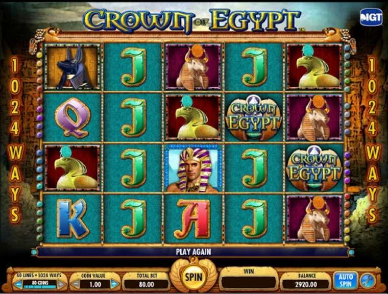 Crown of egypt slot machine online igt access machine image