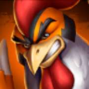 Red rooster symbol in Rooster Fury slot
