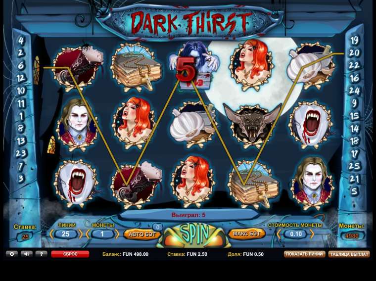 Play Dark Thirst slot