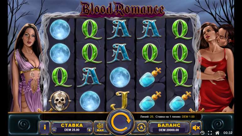 Slot's design in Blood Romance Blood Romance